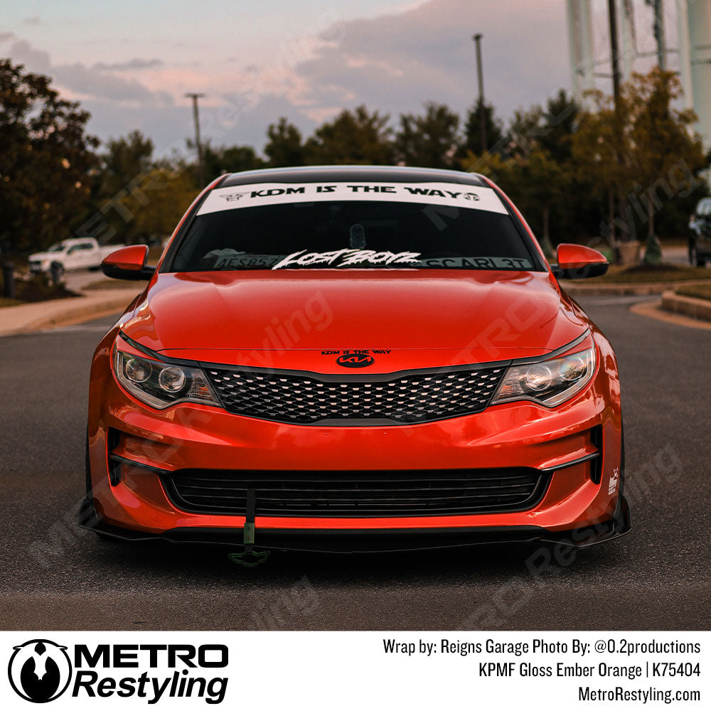 orange vinyl car wrap