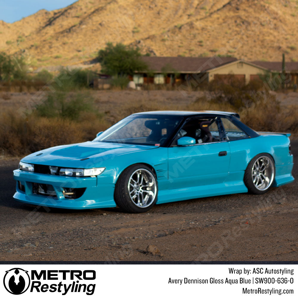 Gloss Aqua Blue Vinyl Car Wrap