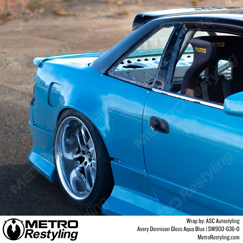 Gloss Aqua Blue Vinyl Car Wrap