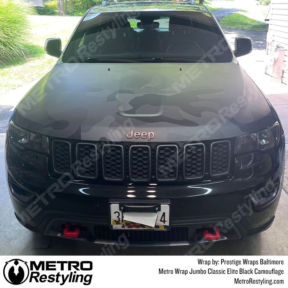 camo vinyl wrapped jeep