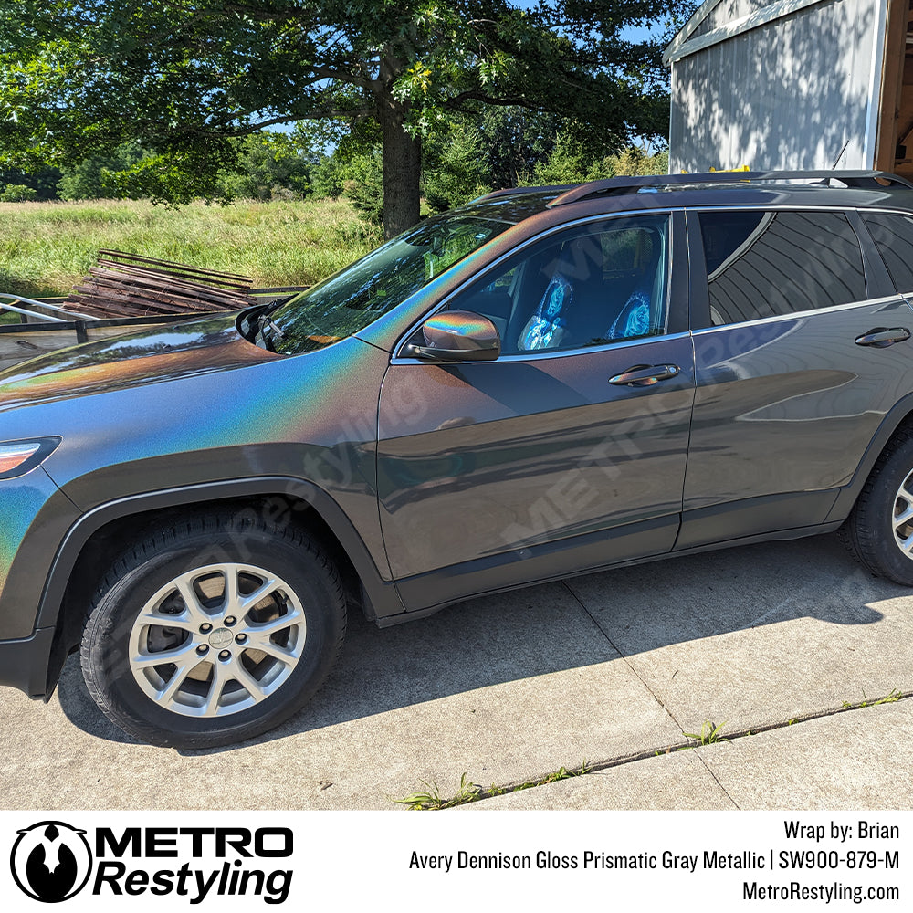 Prismatic Gray Metallic vinyl jeep wrap