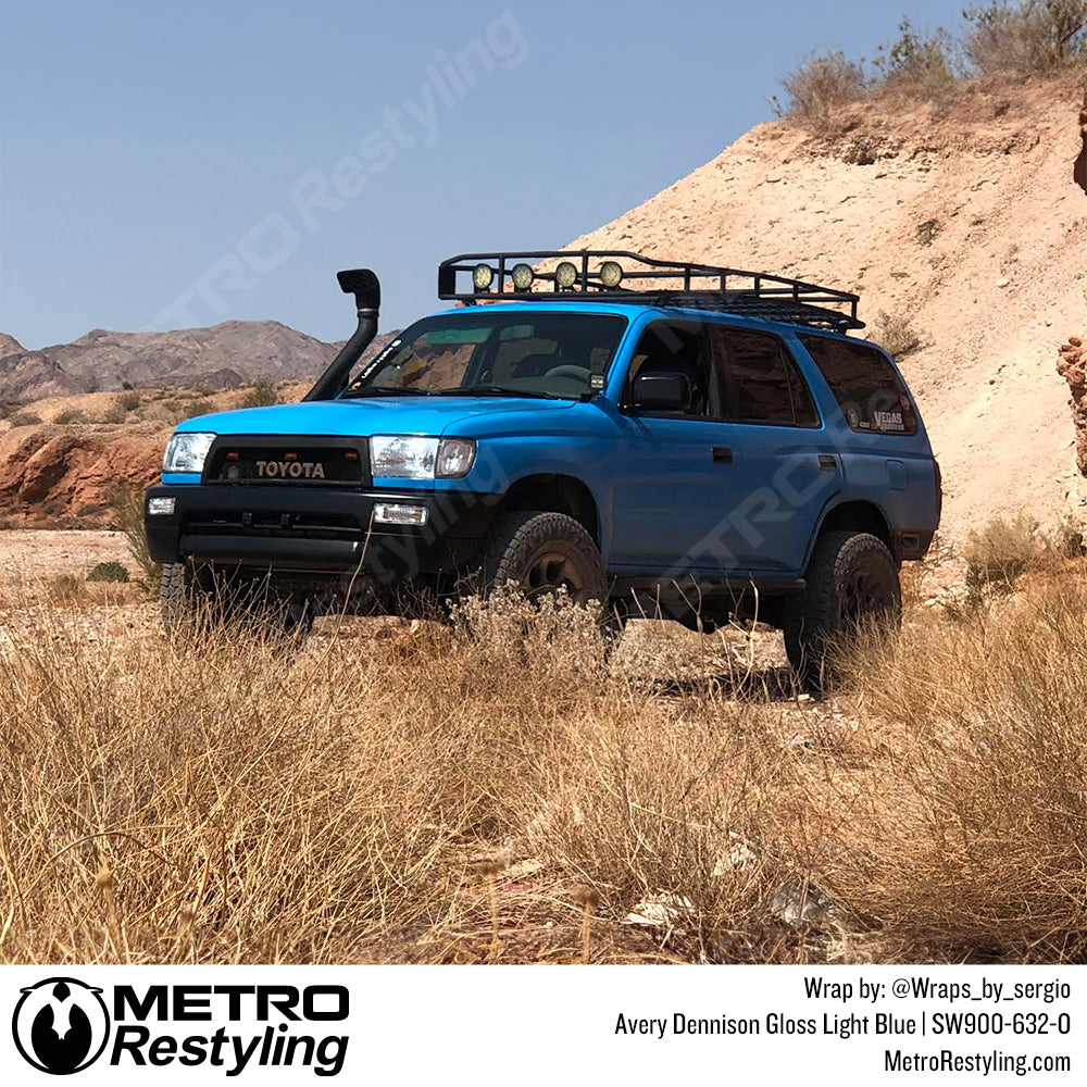 Gloss Light Blue Toyota Vinyl Wrap