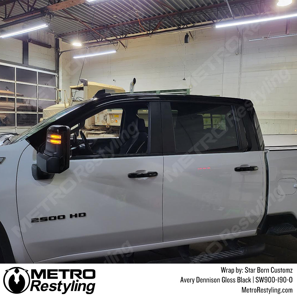 Chevrolet 2500 Black Vinyl Wrap