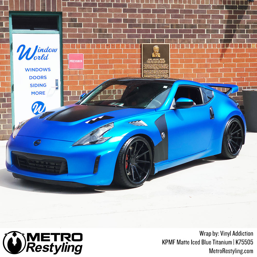 ice blue vinyl nizzan wrap