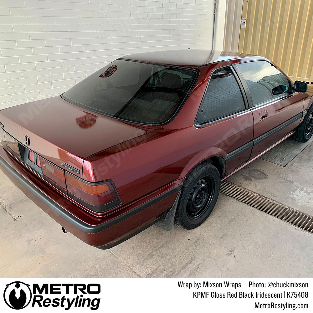Red and Black Honda Vinyl Wrap