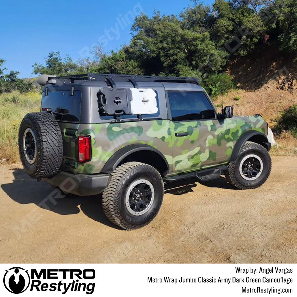Metro Jumbo Camo Ford Bronco Vinyl Wrap