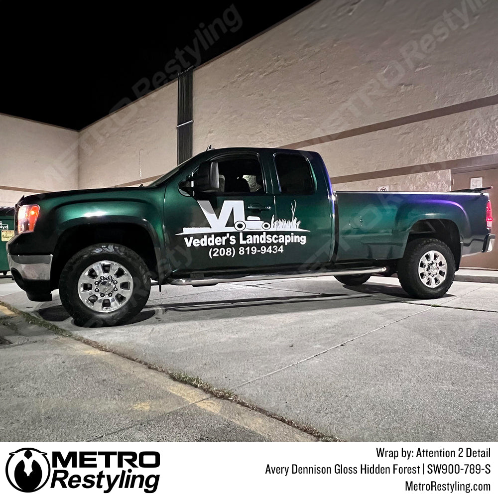 Forest Green gloss vinyl wrap