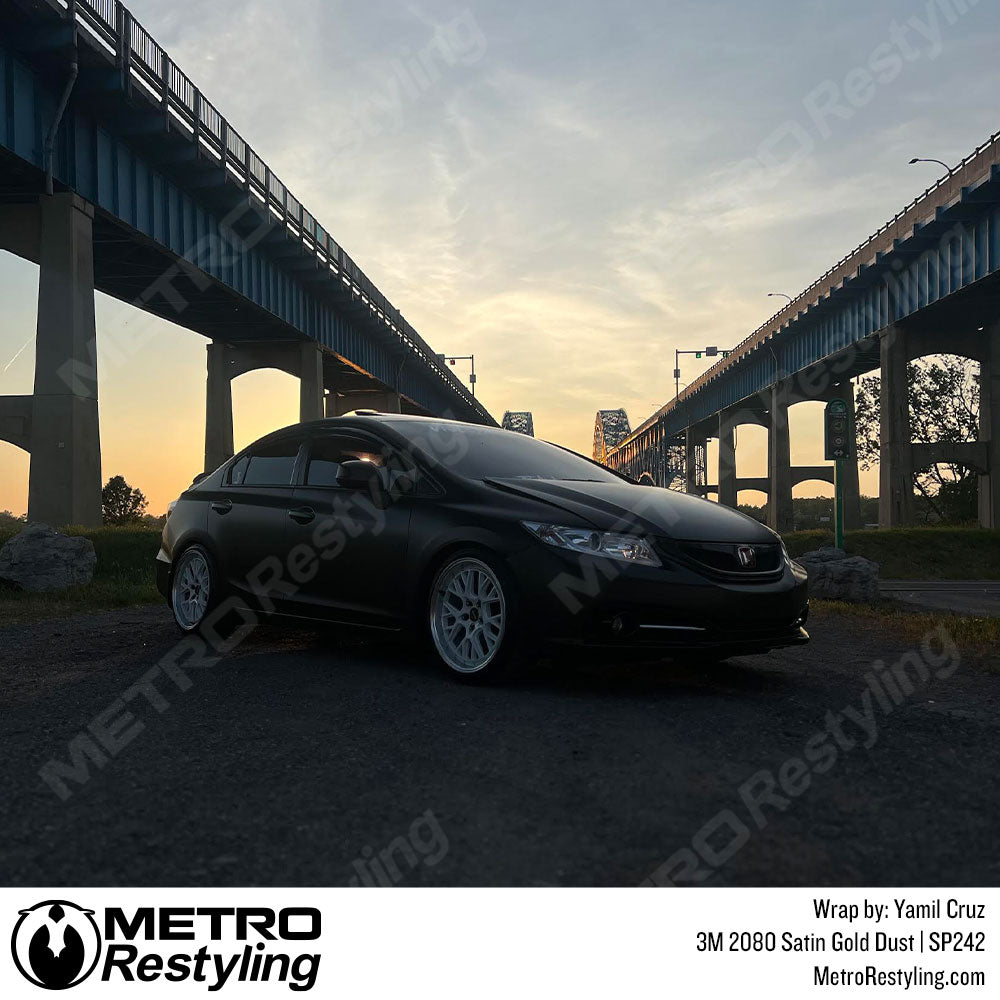 gold black vinyl wrap