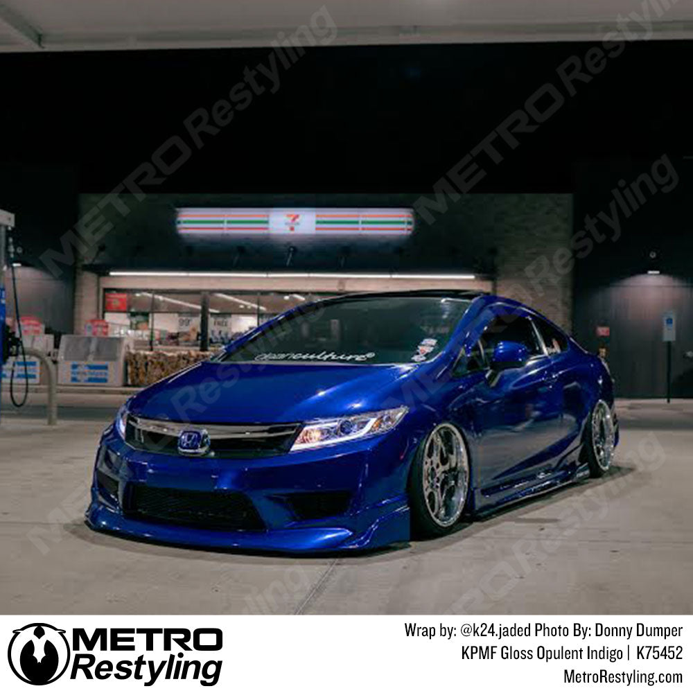 blue car wrap