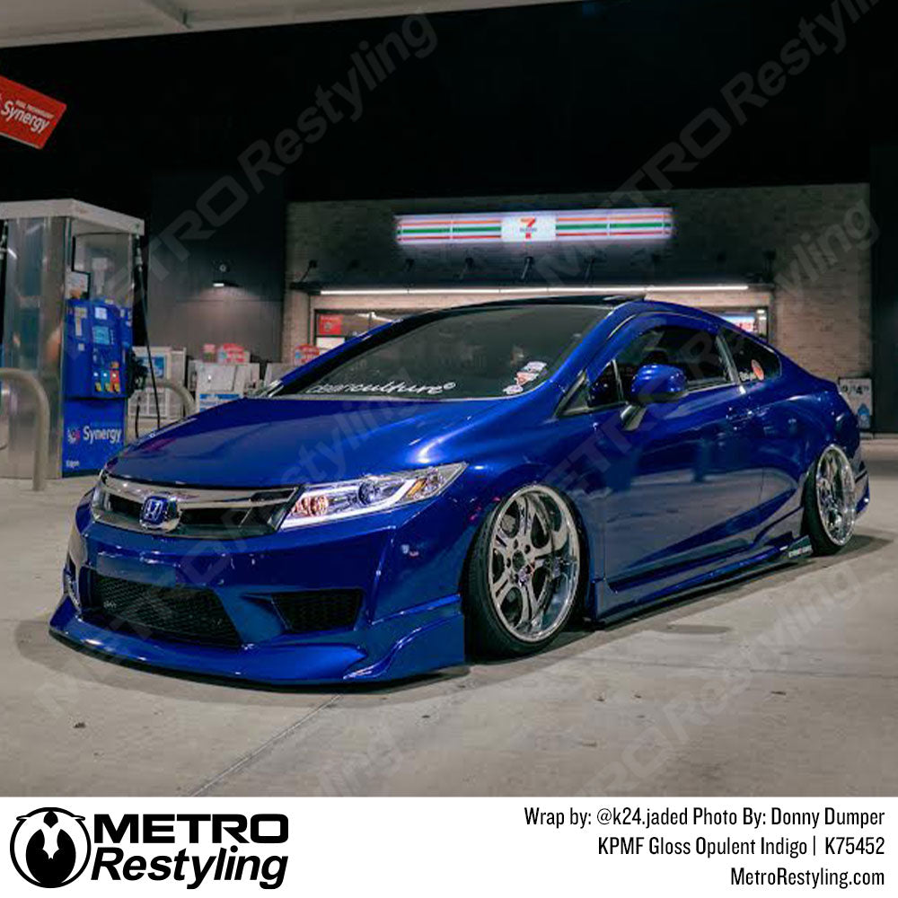 Indigo car Wrap