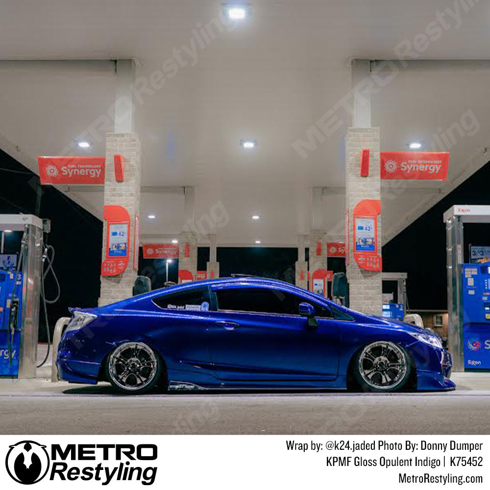 blue car wrap