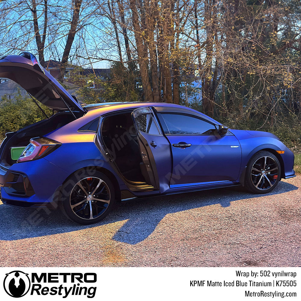 Iced Blue Titanium Vinyl Wrap