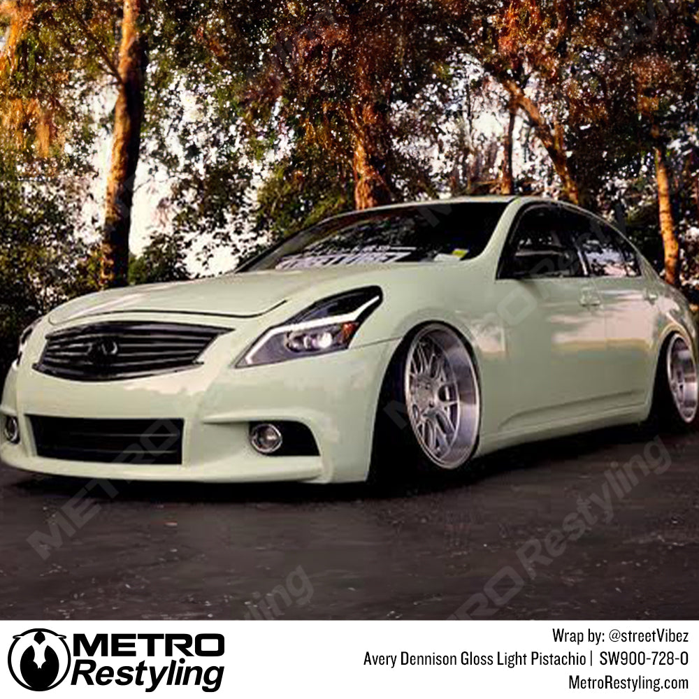 gloss Pistachio car wrap