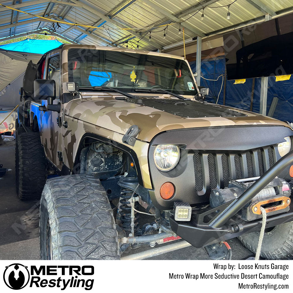 Desert Camo Vinyl Car Wrap