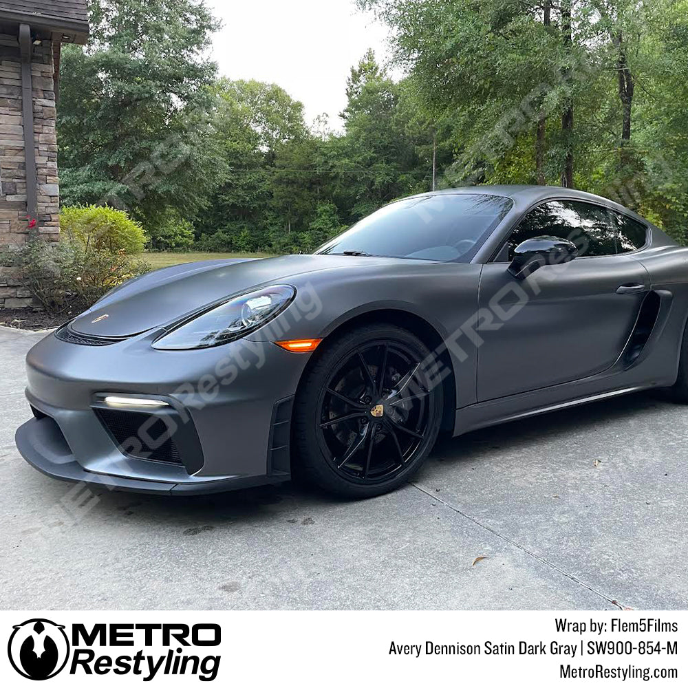 dark gray vinyl wrap