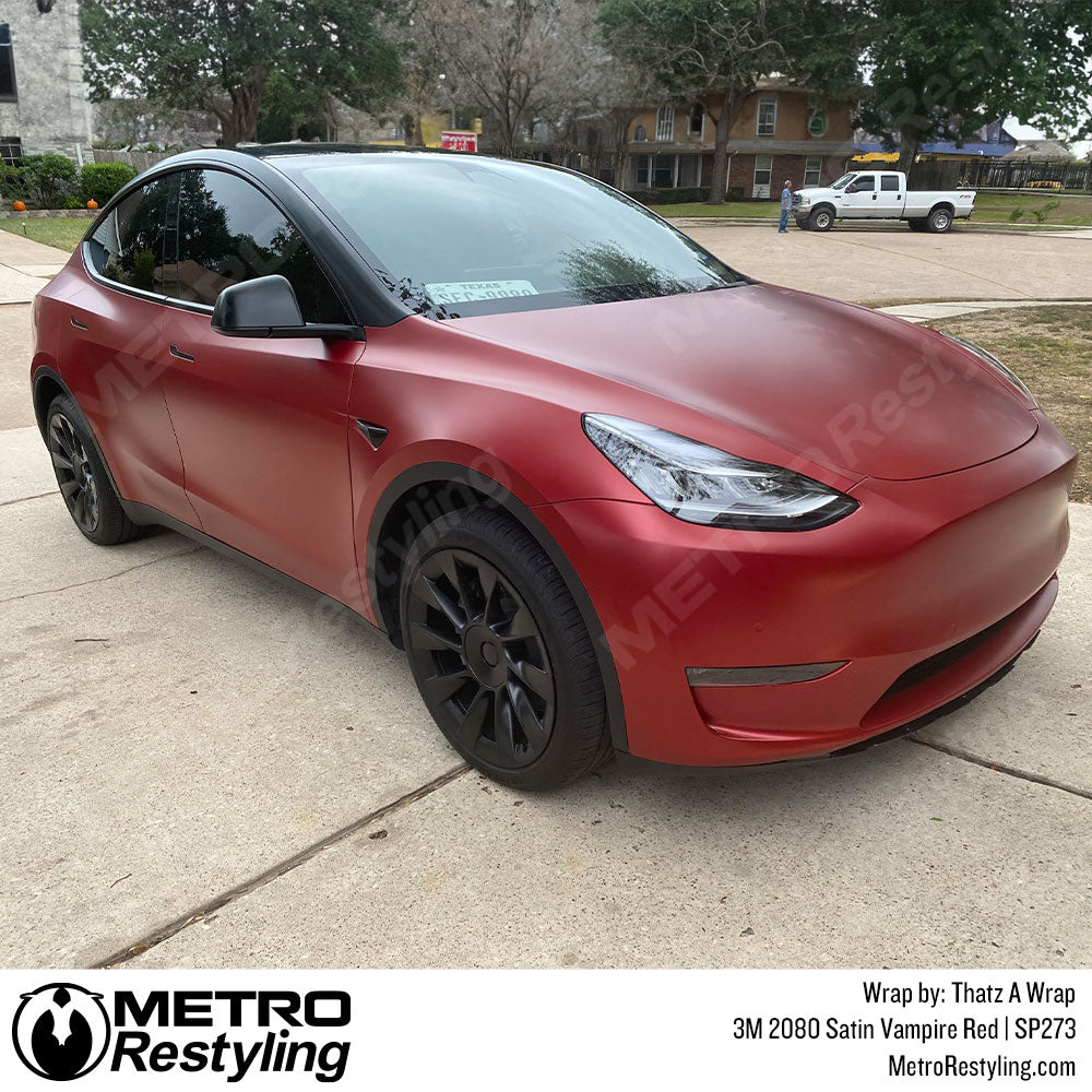 vampire red tesla wrap