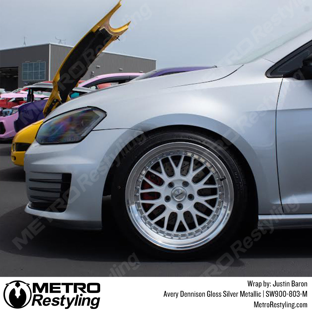 Gloss Silver Metallic wrap