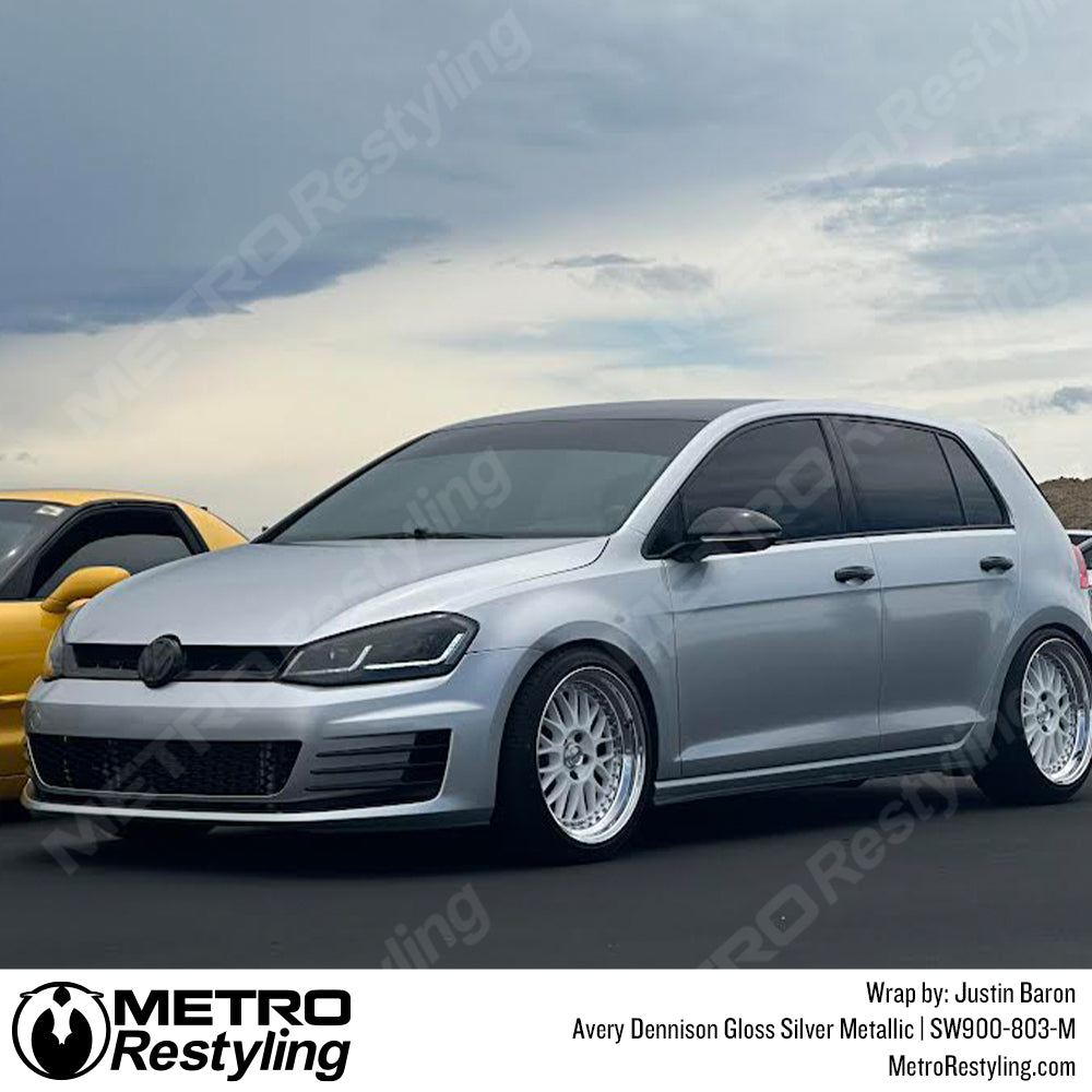Gloss Silver Metallic wrap