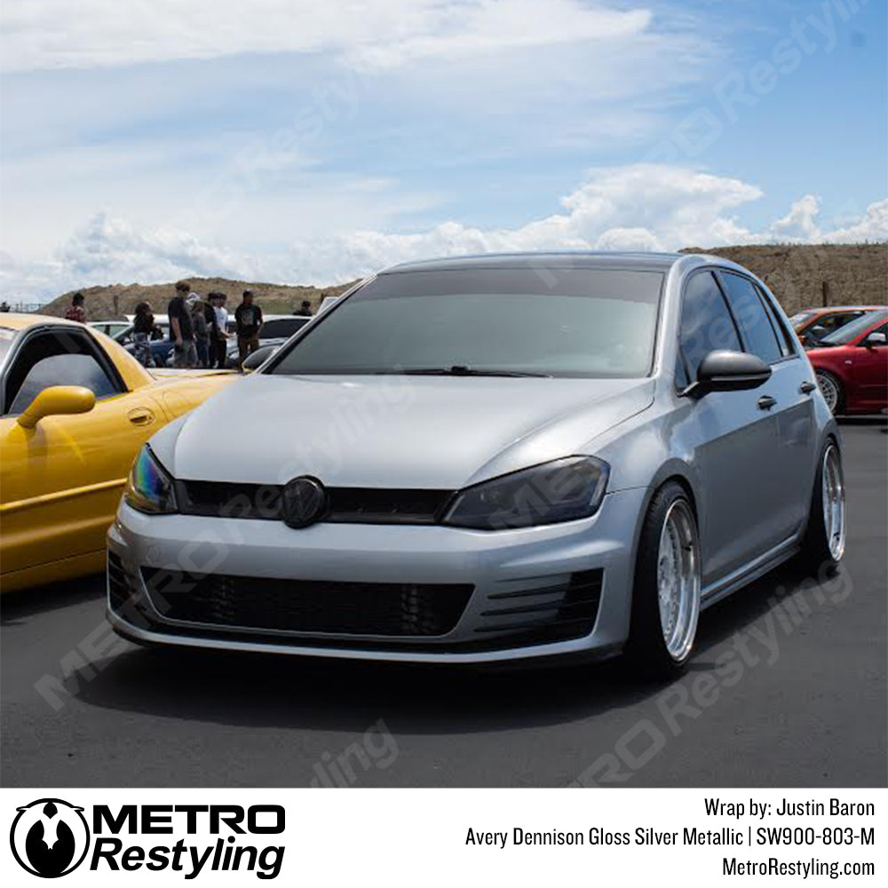 Gloss Silver Metallic Vinyl Wrap