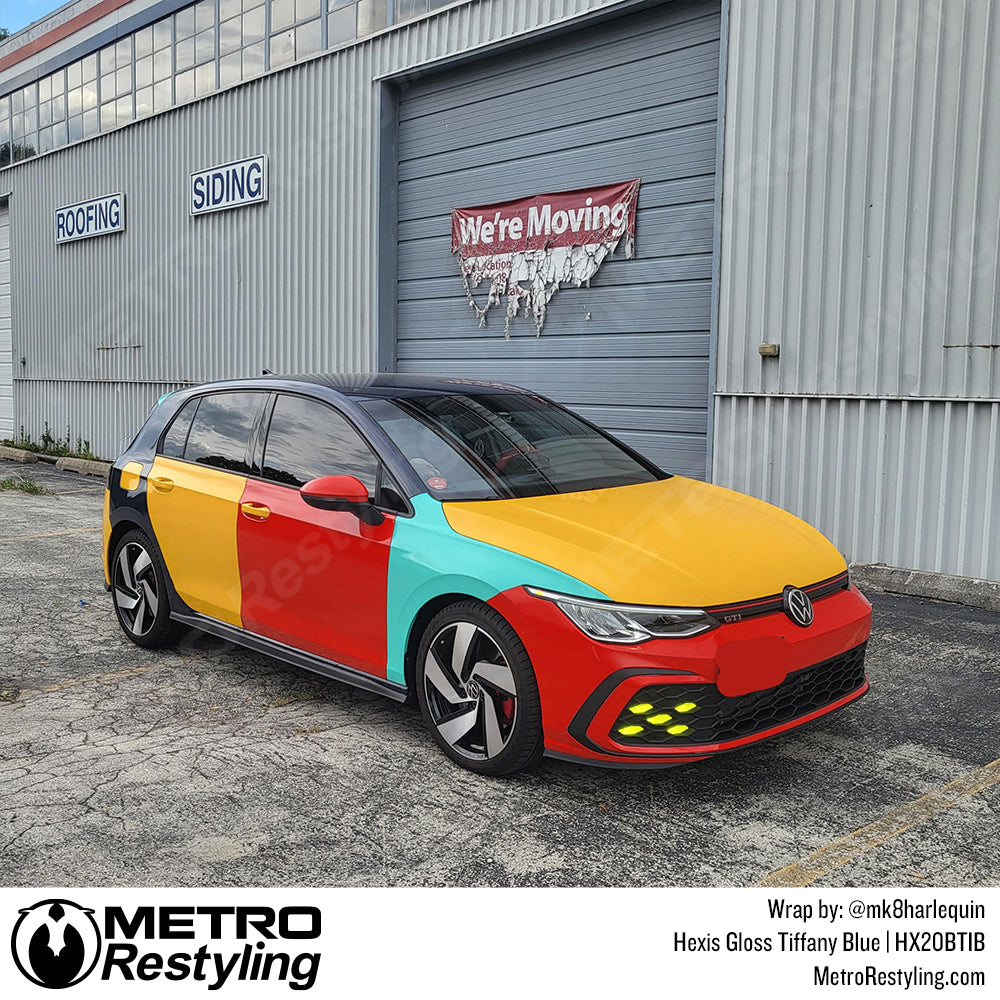 Volkswagen Blue Vinyl Wrap