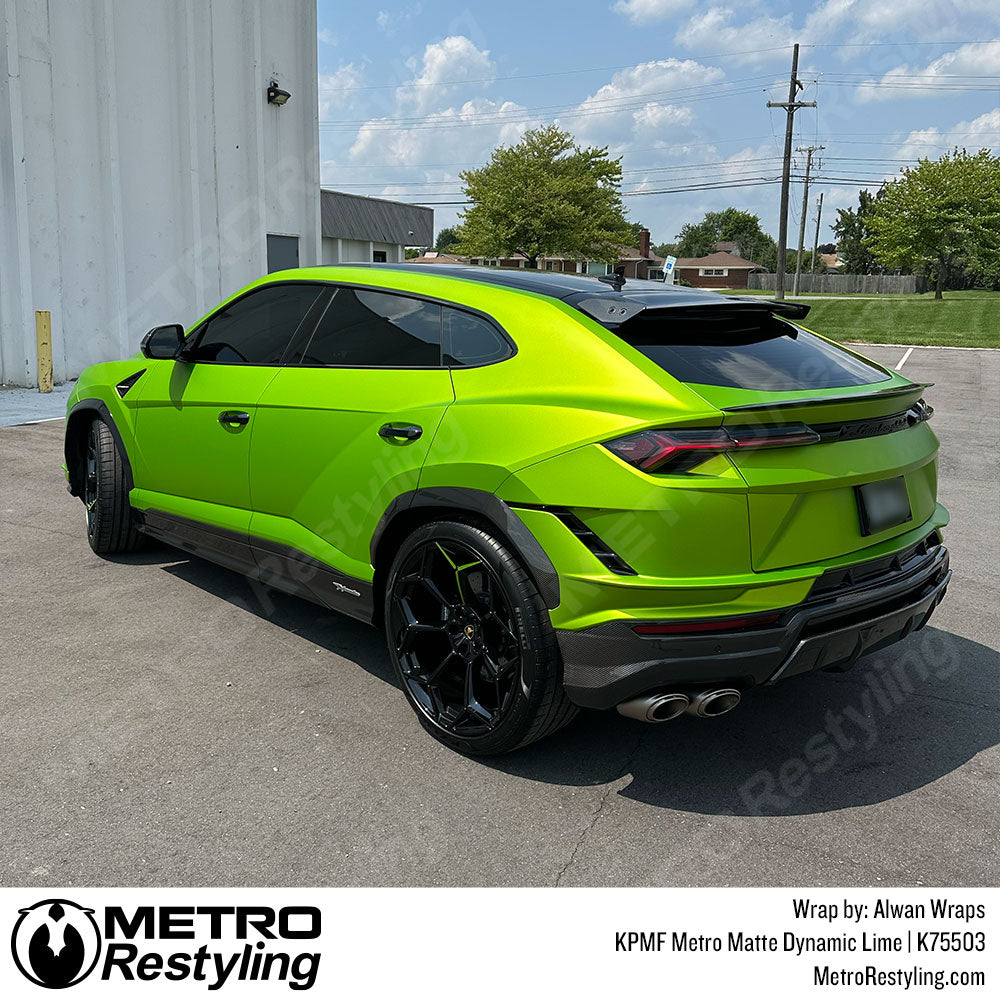 Urus Performante Lime Green Vinyl Wrap