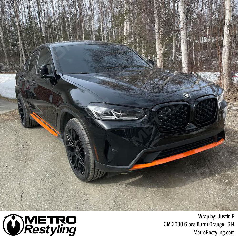 gloss orange vinyl wrap