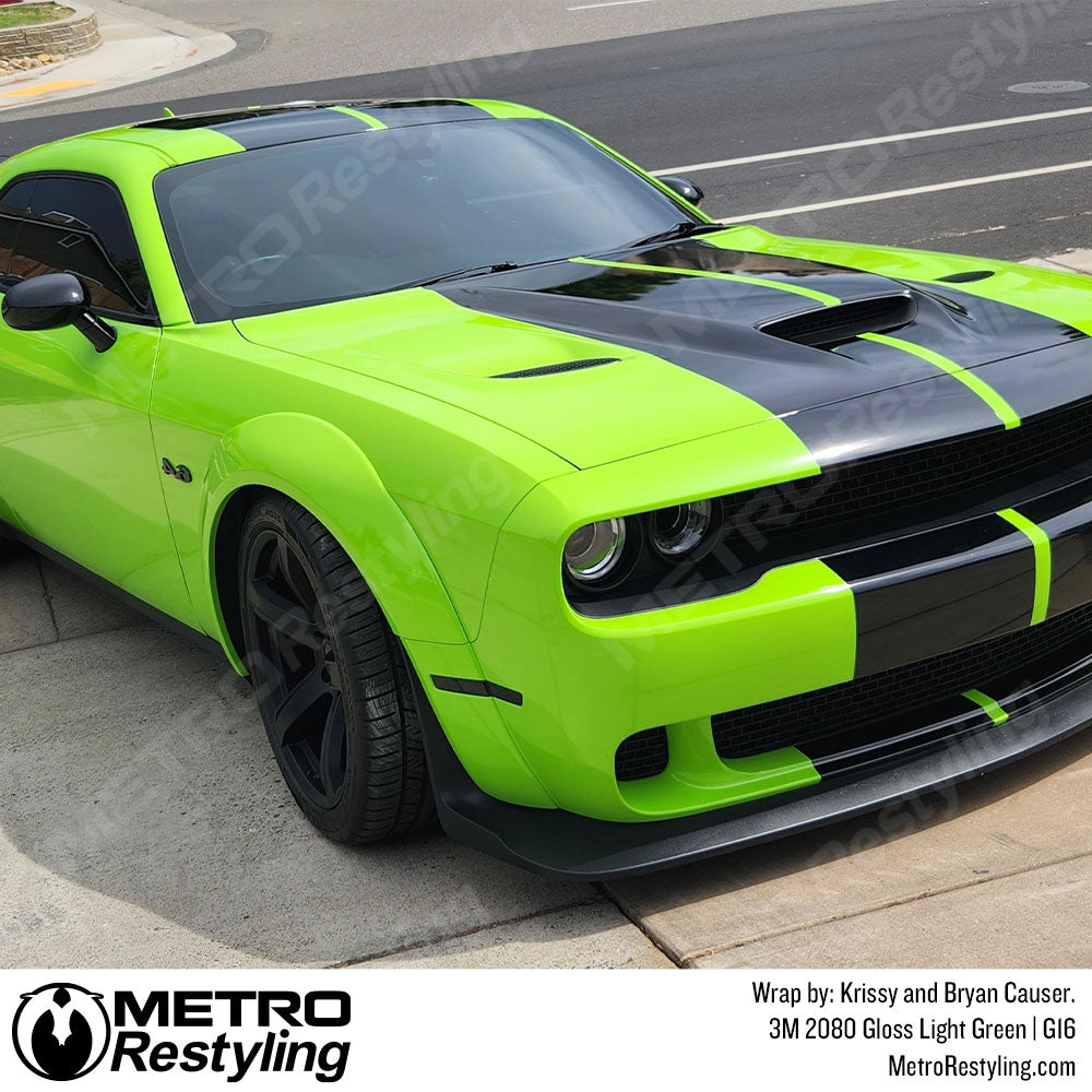 gloss green vinyl car wrap