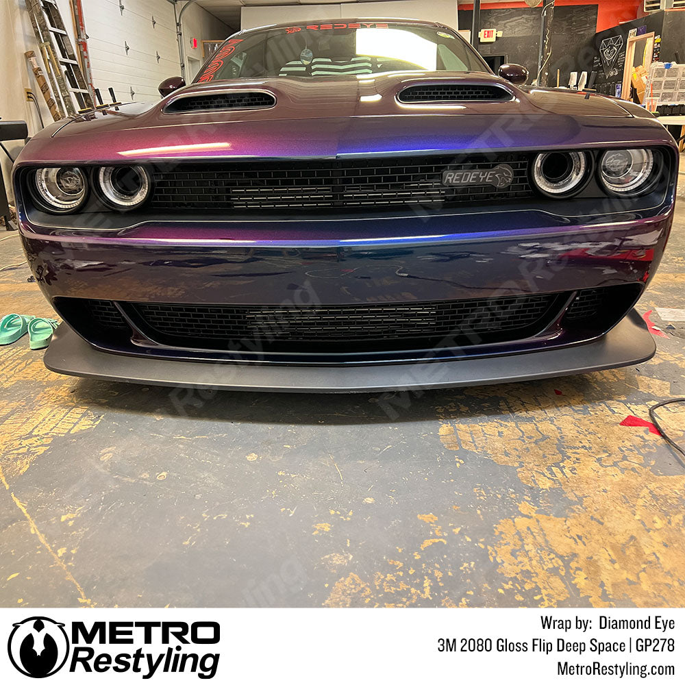 Flip Deep Space Dodge Challenger Vinyl Wrap
