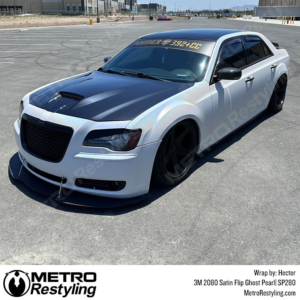 Satin Ghost Pearl 300 vinyl Wrap