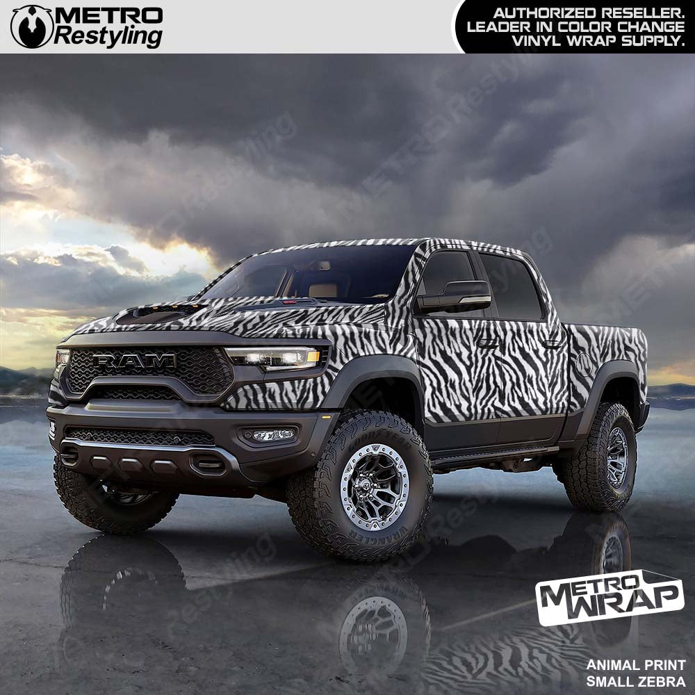 Zebra truck wrap