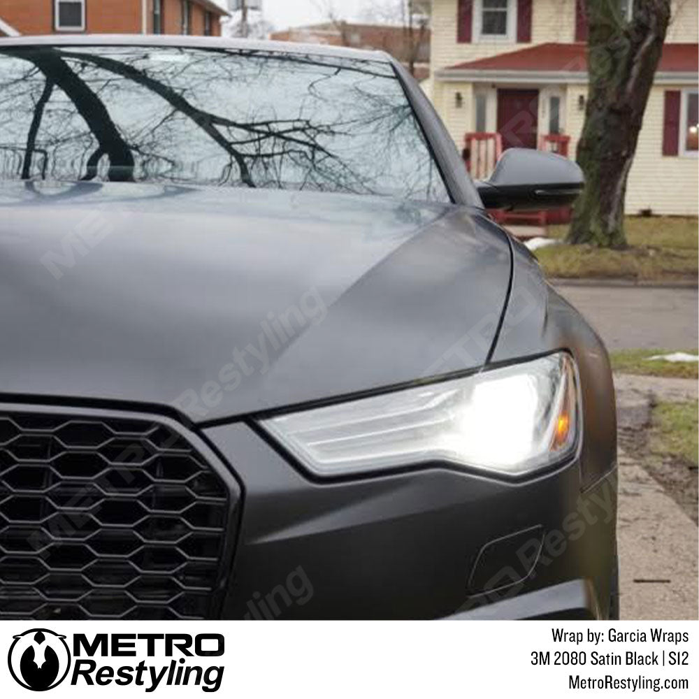Audi Satin Black Vinyl Wrap
