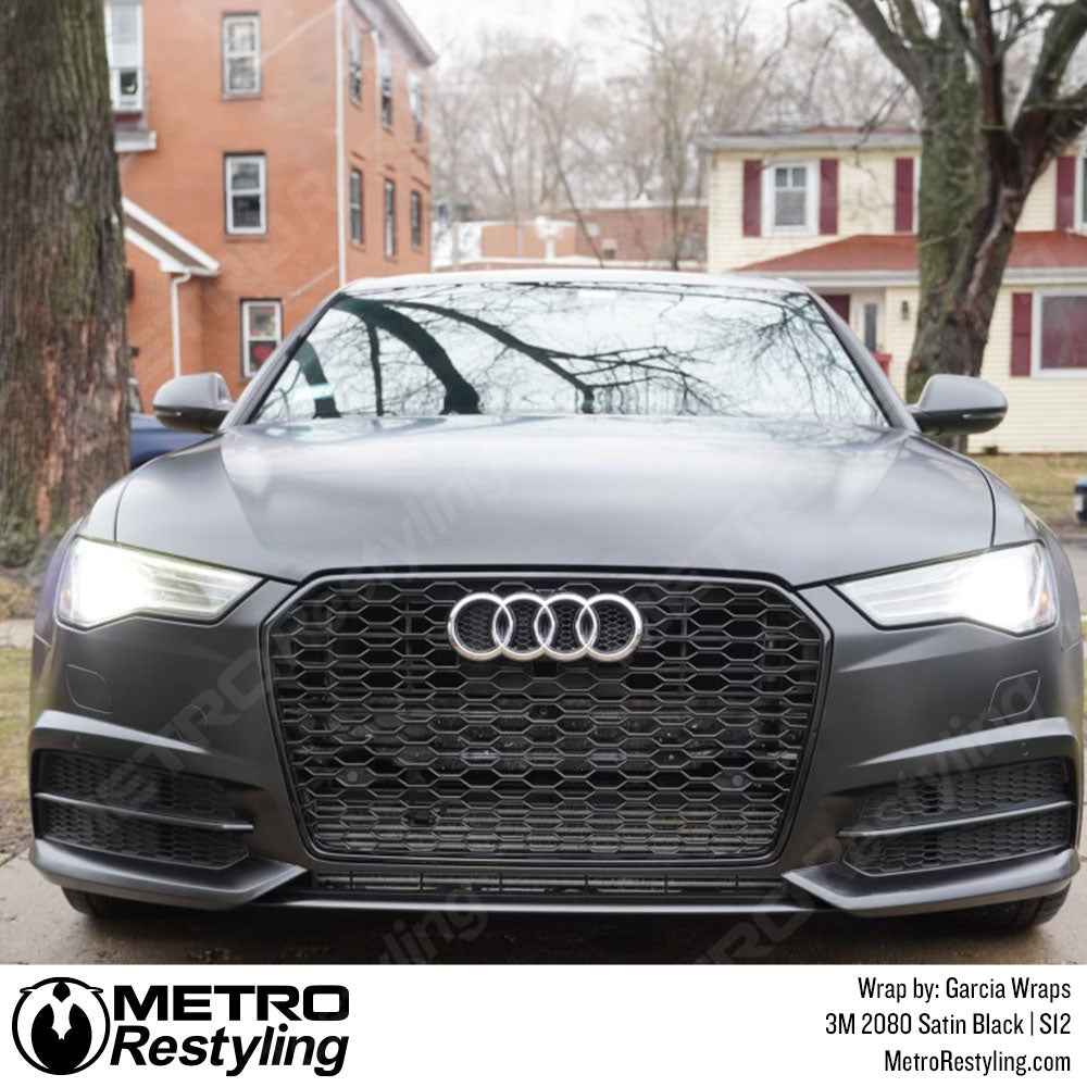 Satin Black Audi Wrap