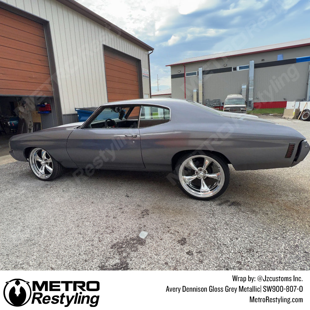 Grey Chevelle vinyl wrap