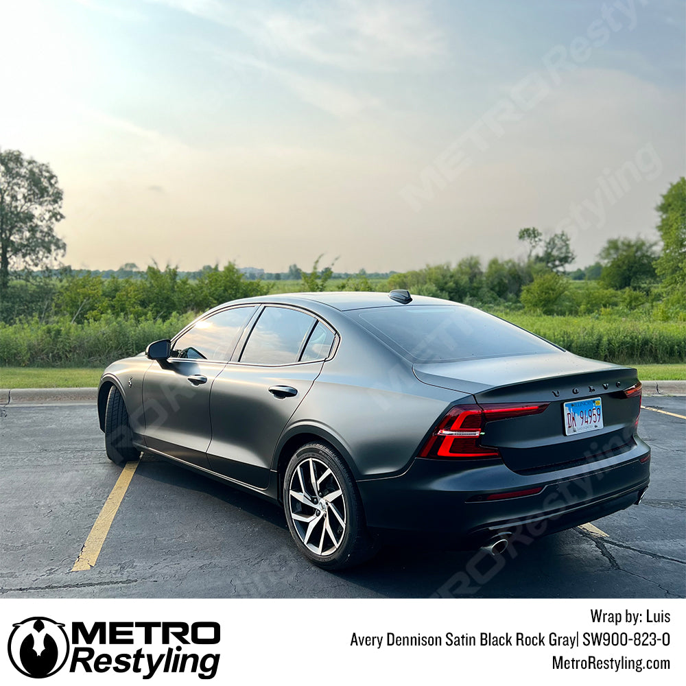 Black Rock Gray volvo vinyl wrap