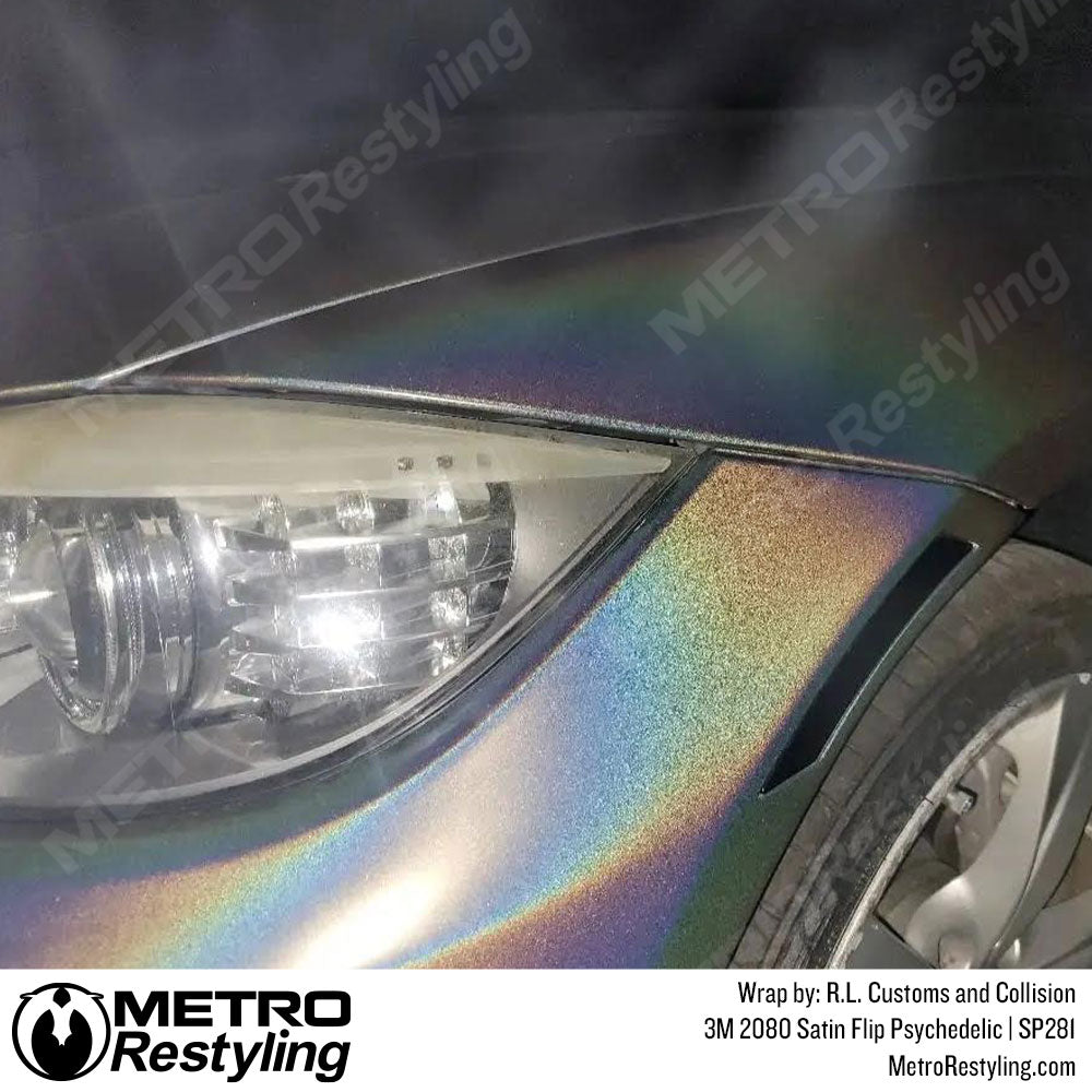 satin psychedelic vinyl wrap