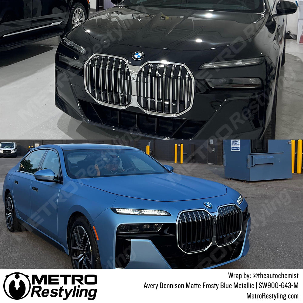 Frosty Blue Vinyl Wrap