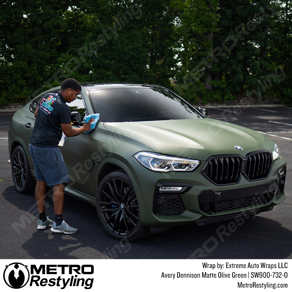 Matte Olive Green Vinyl Car Wrap