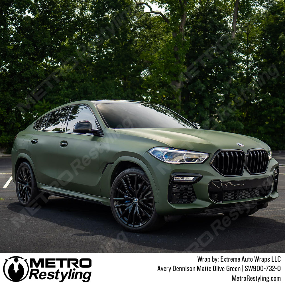 Matte Olive Green Vinyl Car Wrap