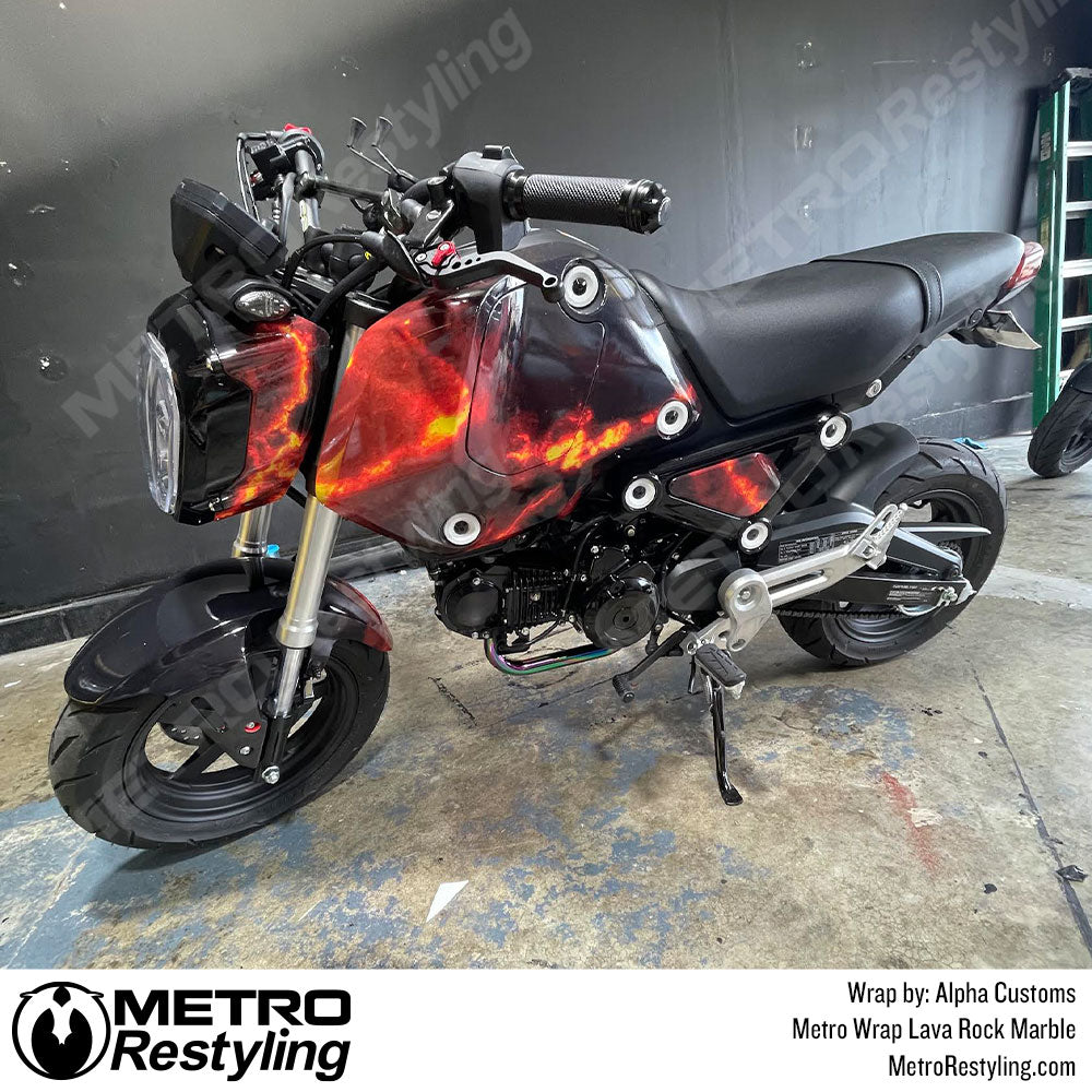 marble red bike wrap