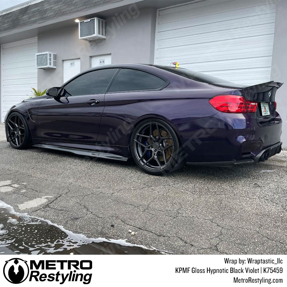 Purple BMW vinyl wrap