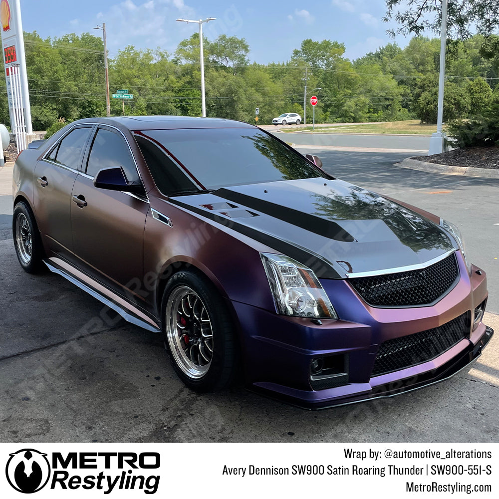 Satin Roaring Thunder Vinyl Car Wrap