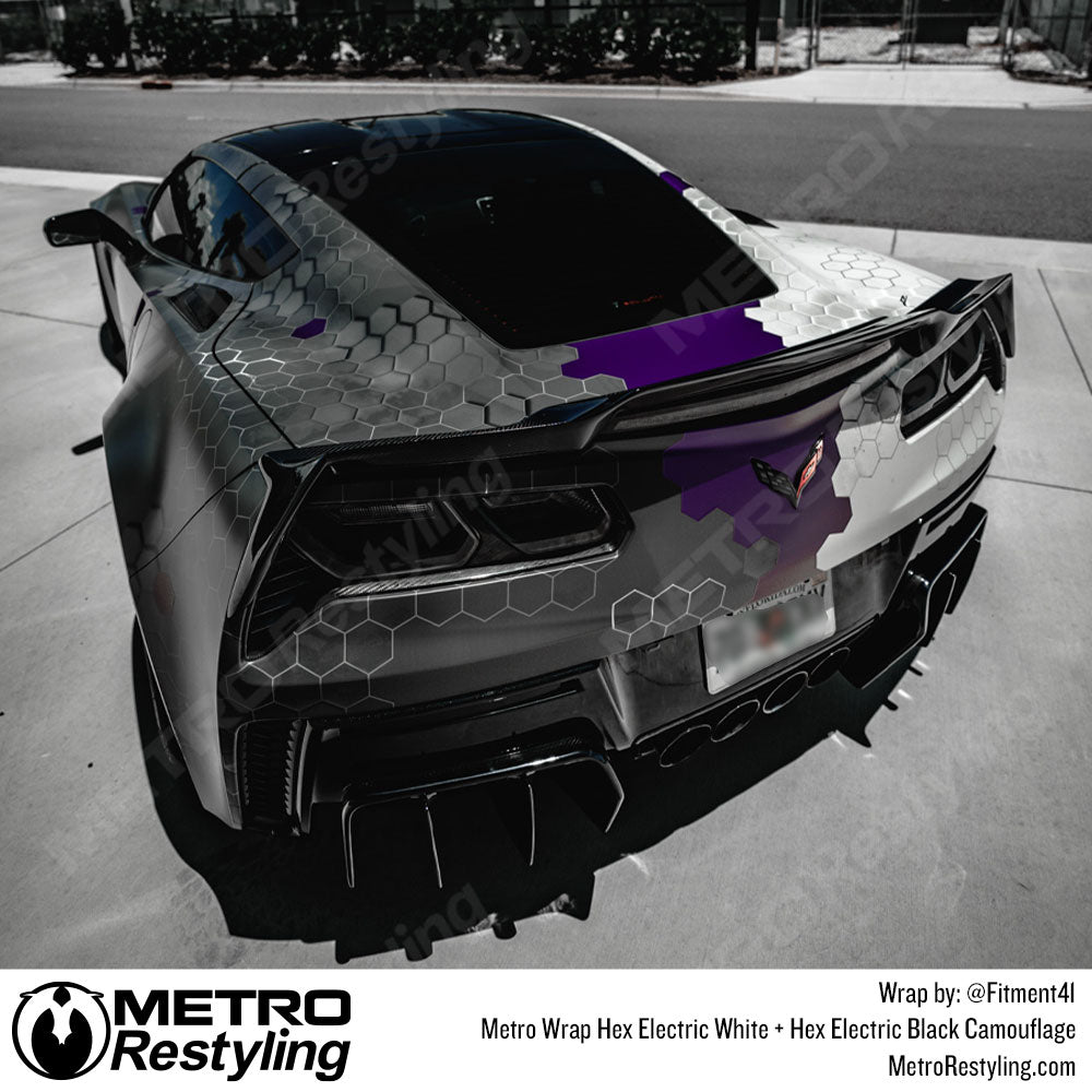 Black Vinyl Wrapped Corvette