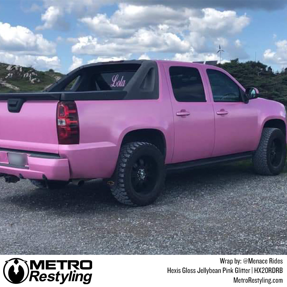 Gloss Jellybean Pink Glitter Wrap Vinyl