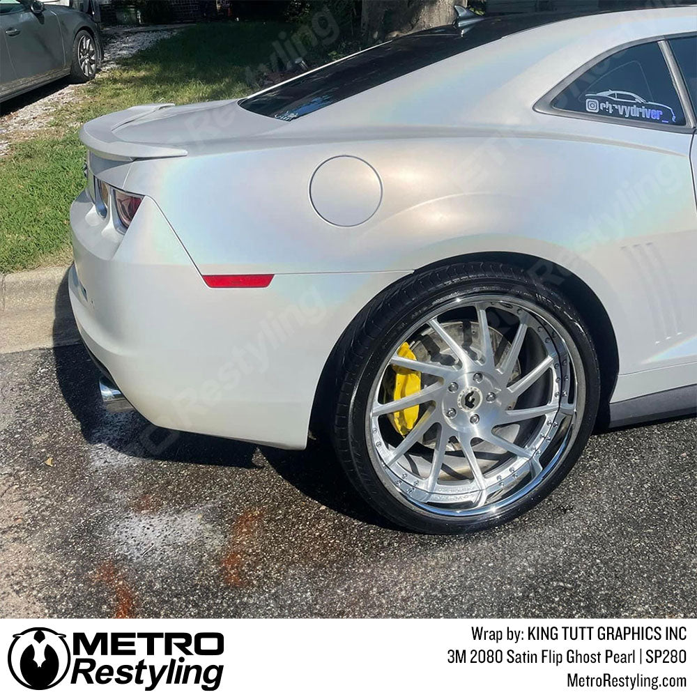 Ghost Pearl chevy car Wrap