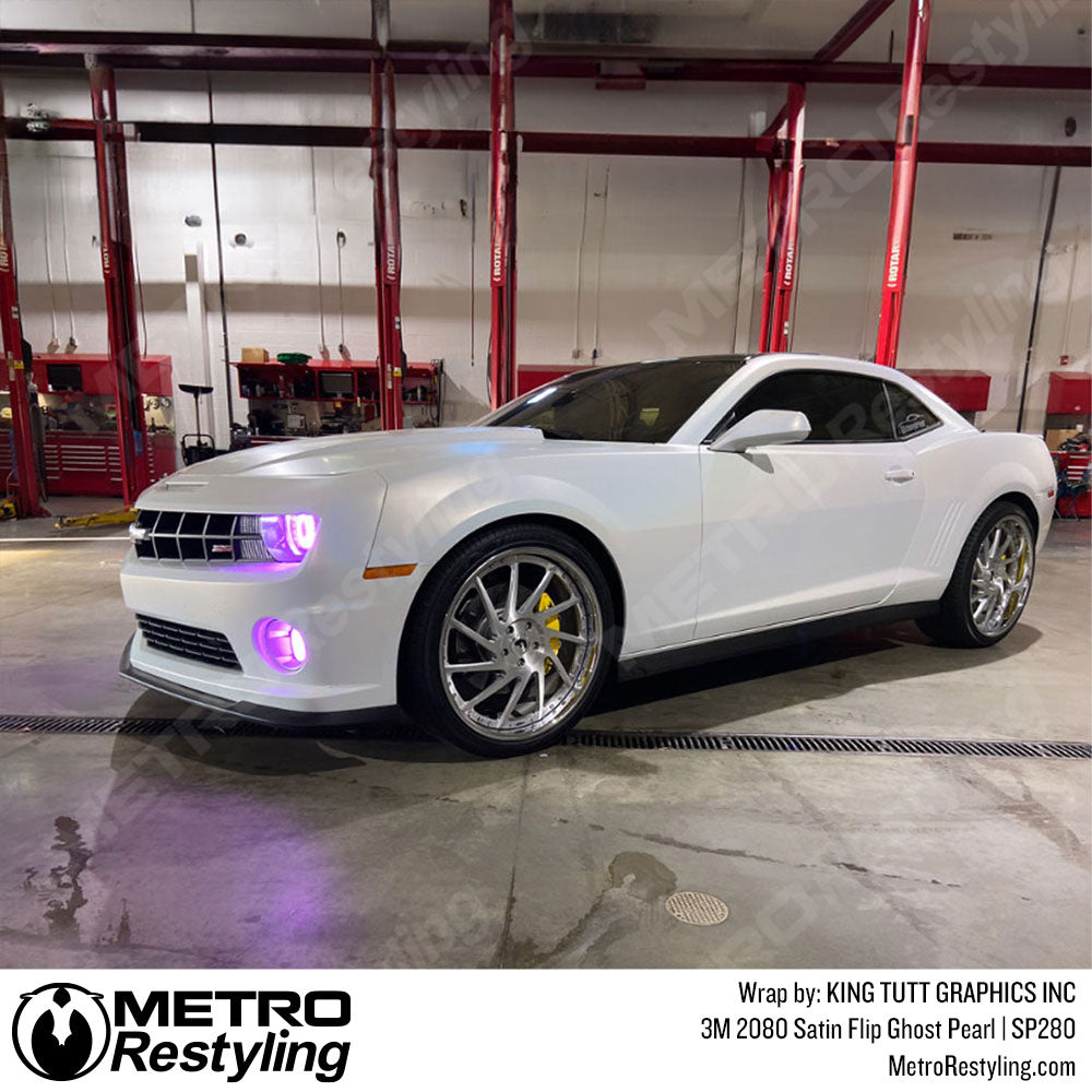 Satin Flip Ghost Pearl chevy car Wrap