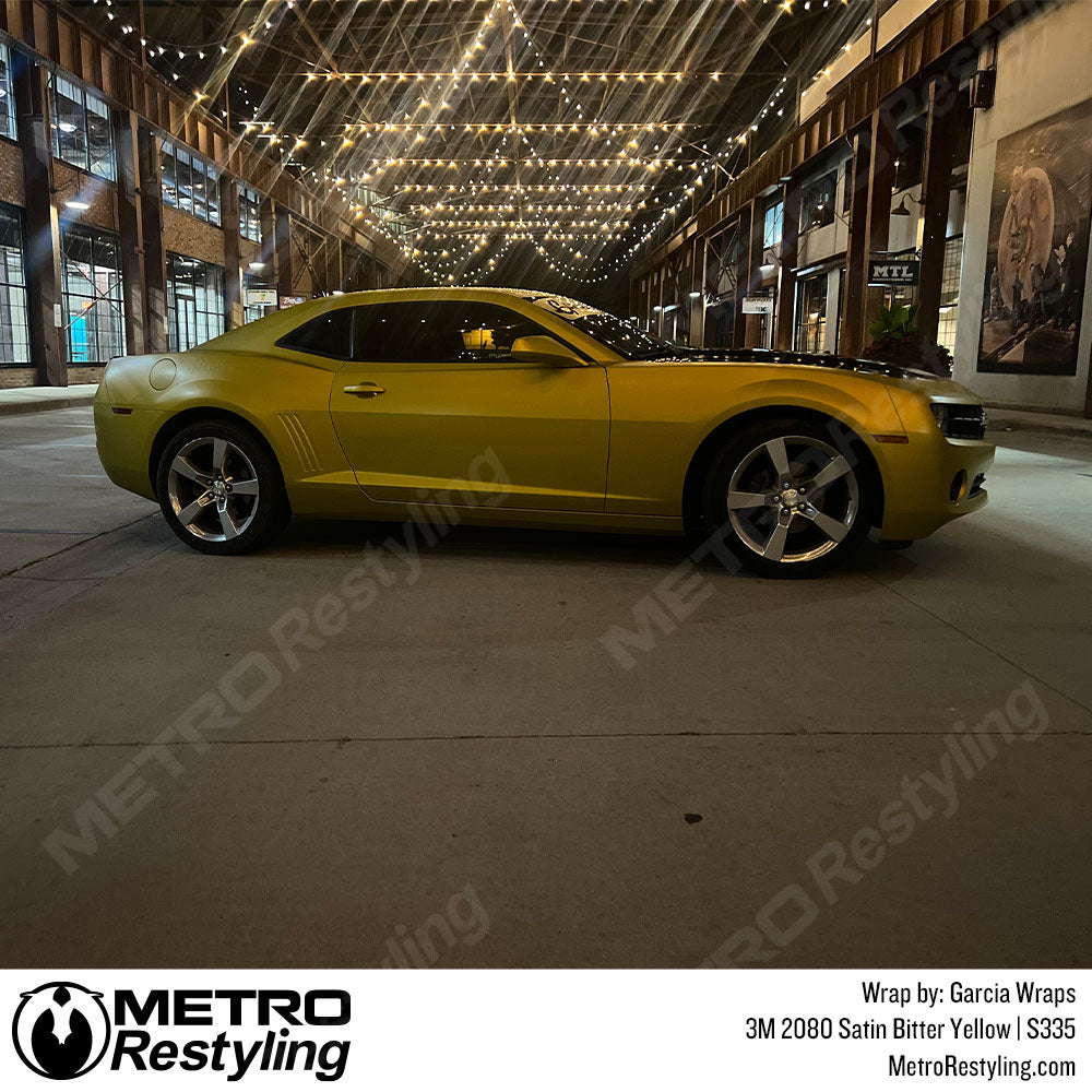 Bitter Yellow Camaro Wrap