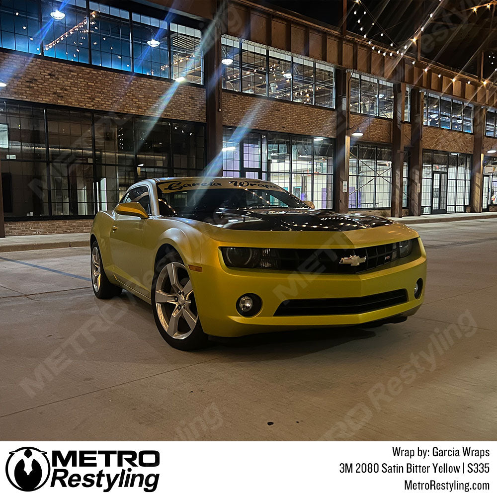 Yellow Camaro Vinyl Wrap