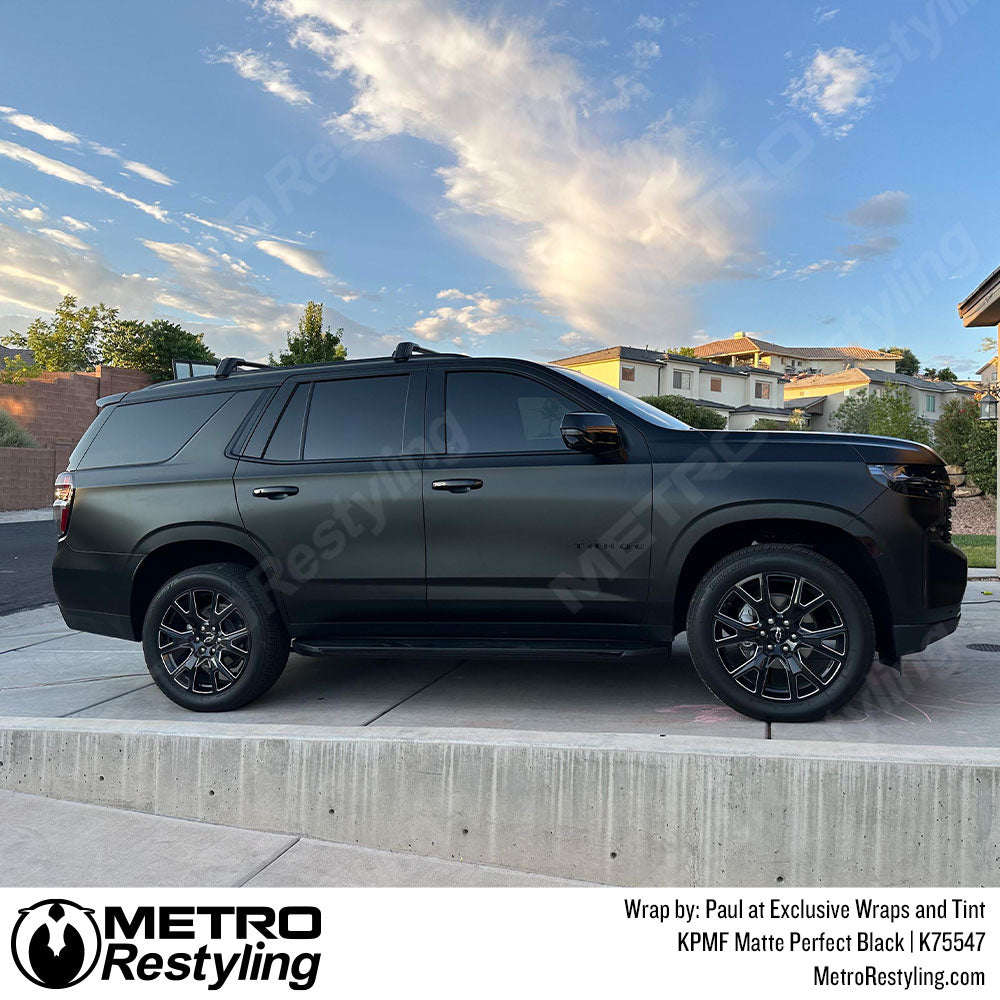 Matte Perfect Black Vinyl Car Wrap