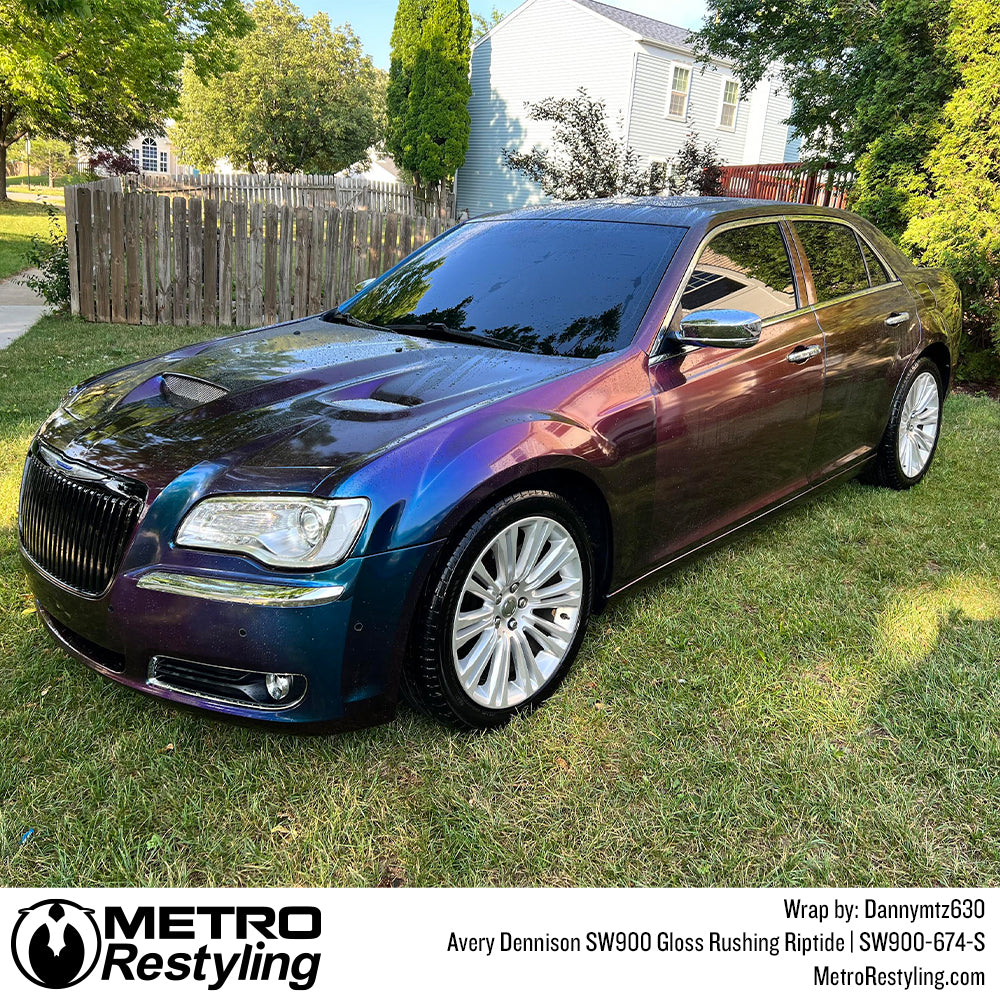 Gloss Rushing Riptide vinyl car wrap