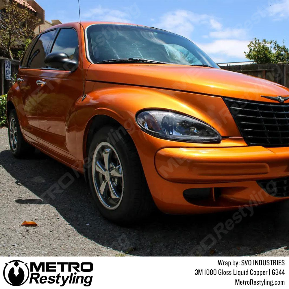 orange vinyl car wrap